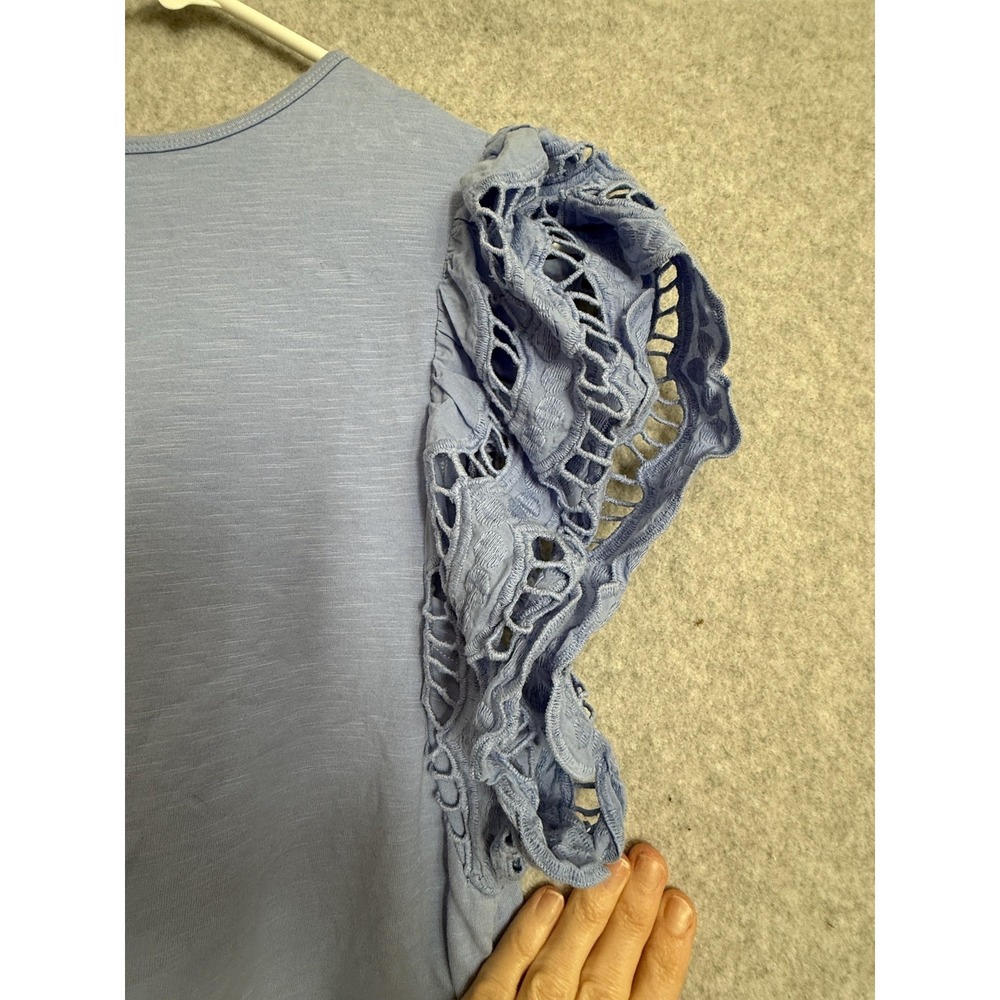 Matilda Jane Dress Girls 12 Blue Flutter Sleeve Knit T-Shirt Casual‎ Knee Length - Picture 10 of 14